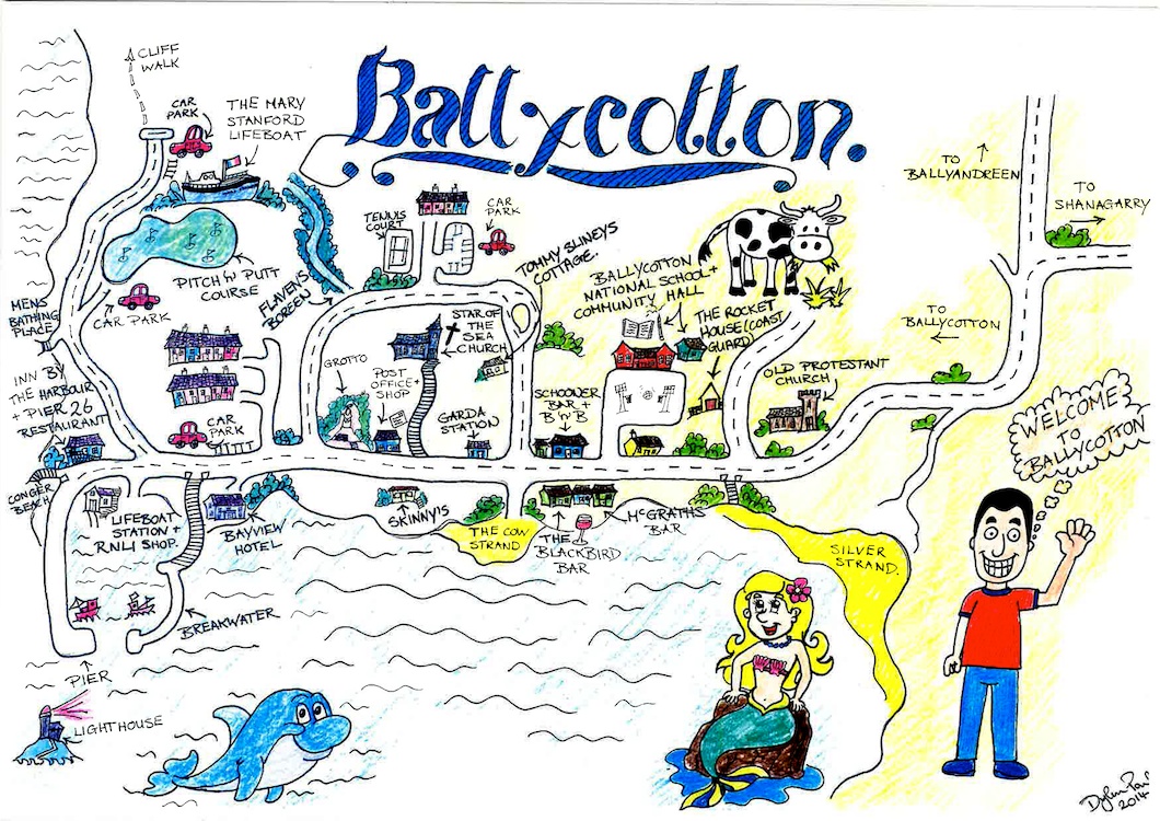 Ballycotton Village Map