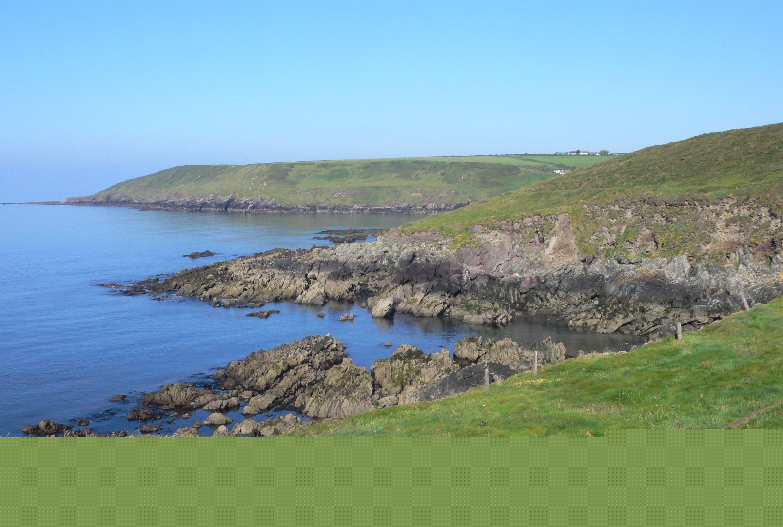View west along the coast at Ballycotton